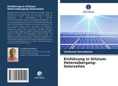 Portada del libro de Einführung in Silizium-Heteroübergang-Solarzellen