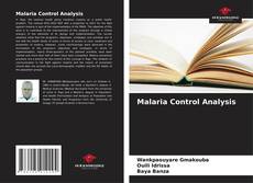 Capa do livro de Malaria Control Analysis 