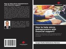 Capa do livro de How to help micro-entrepreneurs with financial support? 