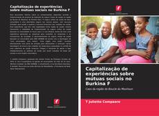 Capa do livro de Capitalização de experiências sobre mútuas sociais no Burkina F 