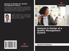 Bookcover of Analysis & Design of a Quality Management System
