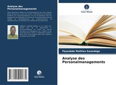 Capa do livro de Analyse des Personalmanagements 