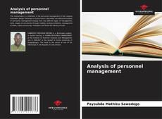 Analysis of personnel management kitap kapağı
