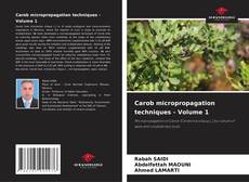 Buchcover von Carob micropropagation techniques - Volume 1