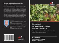 Buchcover von Tecniche di micropropagazione del carrubo - Volume 1