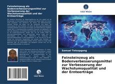 Feinsteinzeug als Bodenverbesserungsmittel zur Verbesserung der Wachstumsqualität und der Ernteerträge kitap kapağı