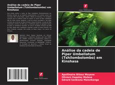 Capa do livro de Análise da cadeia de Piper Umbellatum (Tshilombolombo) em Kinshasa 