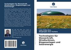 Copertina di Technologien für Wasserkraft, Windturbinen, Biogasanlagen und Solarenergie