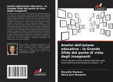 Couverture de Analisi dell'azione educativa - la Grande Sfida dal punto di vista degli insegnanti