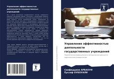 Buchcover von Управление эффективностью деятельности государственных учреждений