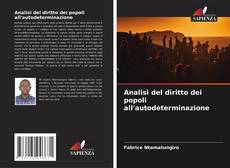Couverture de Analisi del diritto dei popoli all'autodeterminazione