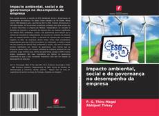 Capa do livro de Impacto ambiental, social e de governança no desempenho da empresa 