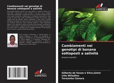 Copertina di Cambiamenti nei genotipi di banana sottoposti a salinità