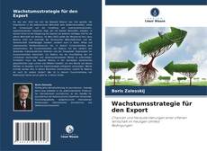 Wachstumsstrategie für den Export kitap kapağı