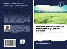 Buchcover von Производство в сельской местности в условиях кризиса