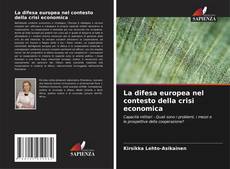 Portada del libro de La difesa europea nel contesto della crisi economica