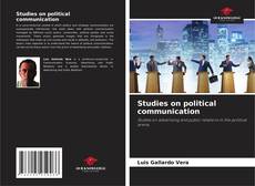 Studies on political communication kitap kapağı