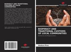 Buchcover von BIOPIRACY AND TRADITIONAL CUSTOMS OF LOCAL COMMUNITIES