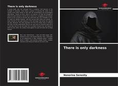 There is only darkness kitap kapağı