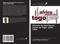 Capa do livro de Historia de Jean Pierre Jouret en Togo: 1920-1934 