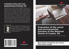 Capa do livro de Evaluation of the social and environmental function of the National Forest of Canela, RS 