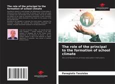 Buchcover von The role of the principal to the formation of school climate
