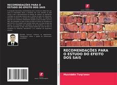 Capa do livro de RECOMENDAÇÕES PARA O ESTUDO DO EFEITO DOS SAIS 