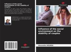 Portada del libro de Influence of the social environment on the stability of couples