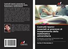 Couverture de Costrutti teorici associati al processo di insegnamento della matematica universitaria