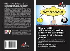 Mito o realtà dell'accesso al credito bancario da parte degli imprenditori in base al genere的封面