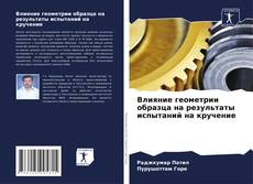 Portada del libro de Влияние геометрии образца на результаты испытаний на кручение