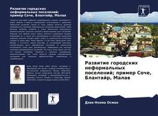 Развитие городских неформальных поселений; пример Соче, Блантайр, Малав kitap kapağı