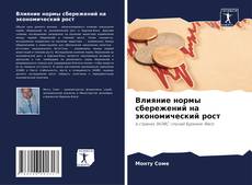 Portada del libro de Влияние нормы сбережений на экономический рост