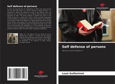 Bookcover of Self defense of persons