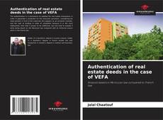 Capa do livro de Authentication of real estate deeds in the case of VEFA 
