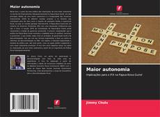 Capa do livro de Maior autonomia 