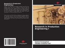 Couverture de Research in Production Engineering I