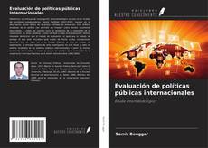 Evaluación de políticas públicas internacionales kitap kapağı