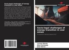 Buchcover von Socio-legal challenges of energy transition in coal mines