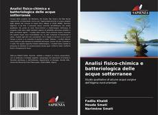 Buchcover von Analisi fisico-chimica e batteriologica delle acque sotterranee