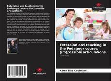 Copertina di Extension and teaching in the Pedagogy course: (im)possible articulations