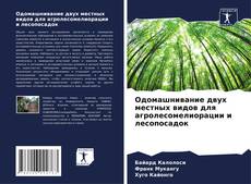 Capa do livro de Одомашнивание двух местных видов для агролесомелиорации и лесопосадок 
