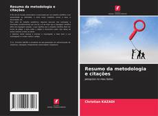 Capa do livro de Resumo da metodologia e citações 