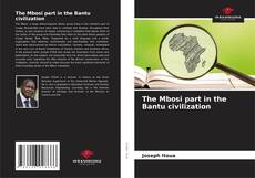 Capa do livro de The Mbosi part in the Bantu civilization 