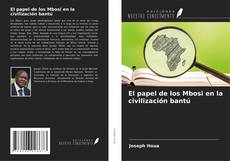 Buchcover von El papel de los Mbosi en la civilización bantú