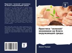 Buchcover von Практика "зеленой" экономики на благо окружающей среды