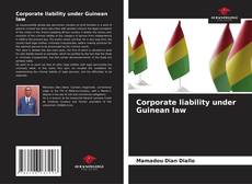 Couverture de Corporate liability under Guinean law