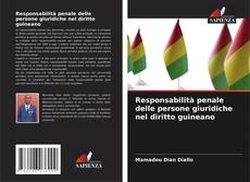 Buchcover von Responsabilità penale delle persone giuridiche nel diritto guineano