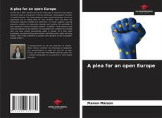 A plea for an open Europe kitap kapağı