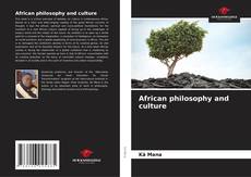 Borítókép a  African philosophy and culture - hoz